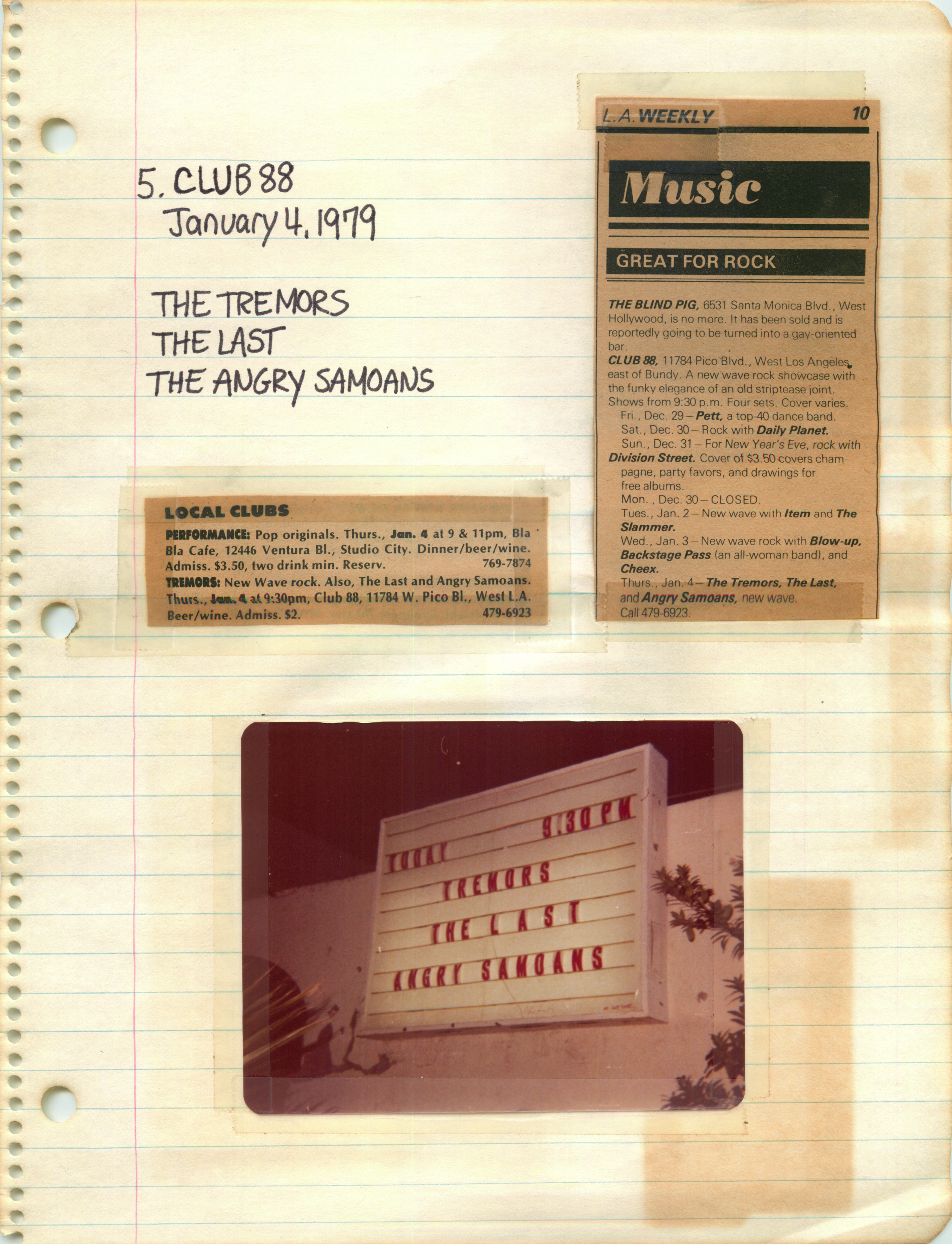 ./ANGRY SAMOANS Metal Mike Scrapbook 1978 - 10-28-1978 - 05-06-1979 - The Bonze Era - Bonze Annette Rose Blayk FKA Kevin Eric BONZE Saunders on Lead Guitar_Page_03.png